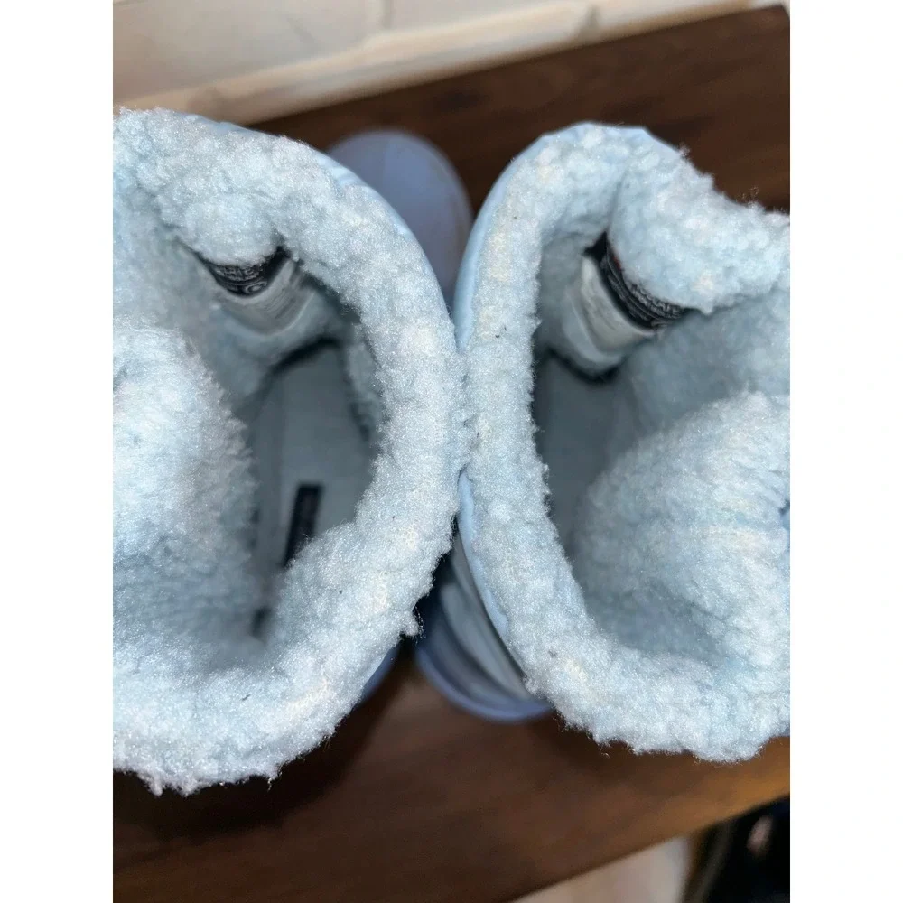 Lands‎ End Kids Light Blue Insulated Snow Boots Water Resistant 3M Thinsulate 3M